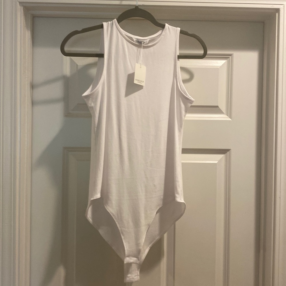 White Sleeveless Bodysuit